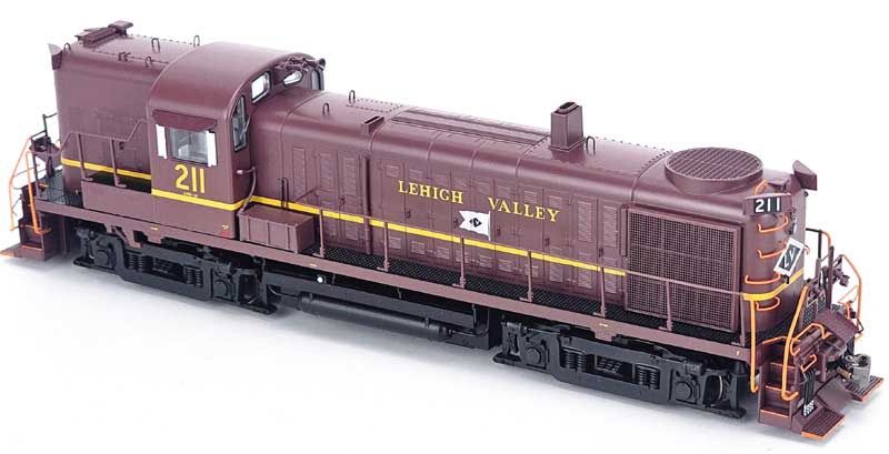 Alco RS-3 Lehigh Valley Tuscan &quot;Hammerhead&quot; #211