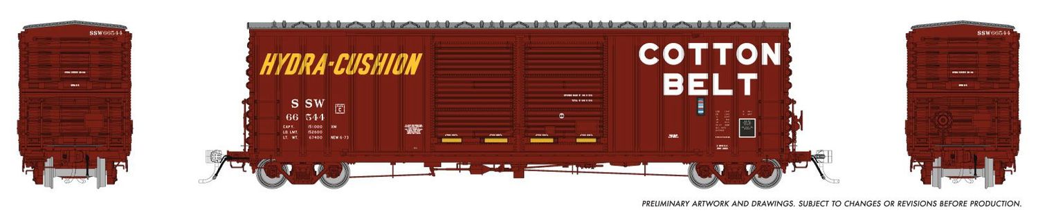 PC&amp;F B-70-69 Boxcar: SSW/Cotton Belt #66637