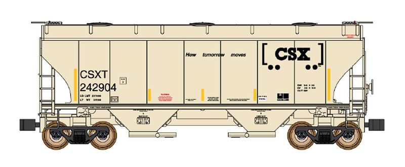 Trinity 3281 Covered Hopper CSX