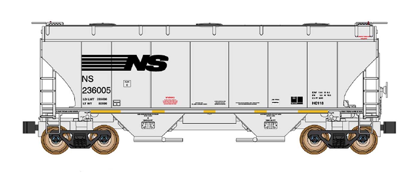 Trinity 3281 Covered Hopper NS, Road Number: 236005