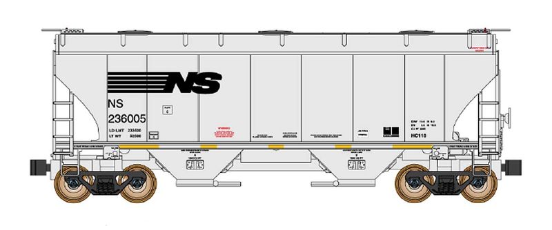Trinity 3281 Covered Hopper NS