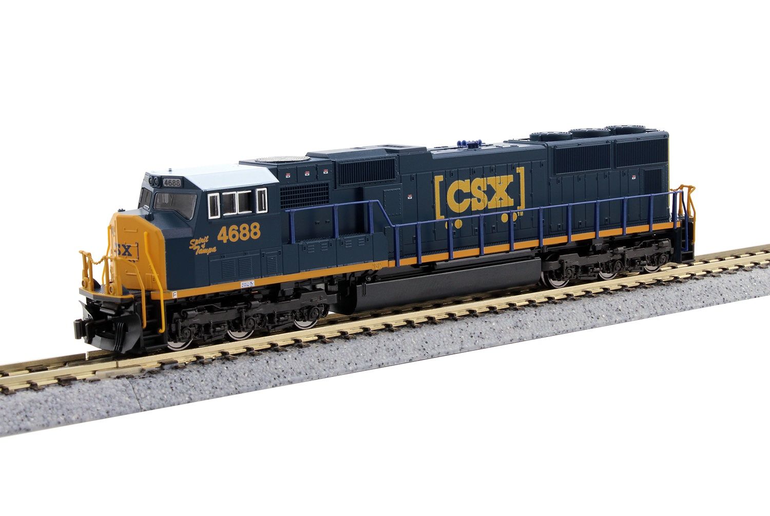 EMD SD70M Flat Radiator CSX #4688 w/Pre-Installed DCC