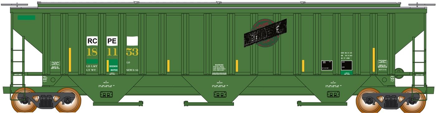RCPE ex-CNW 4750 Covered Hopper, Road Number: 181151