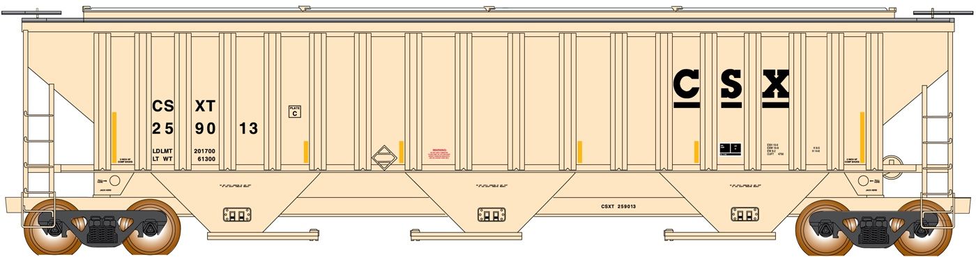 CSX 4750 Covered Hopper, Road Number: 259013
