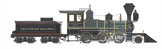 H.K. Porter 2-6-0 in Fn3 Scale, Electric Version, Road Name: Oregonian Railway