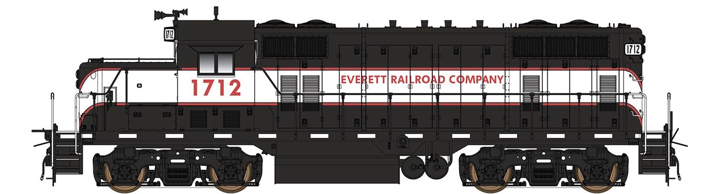 Everett Railroad Company GP16 DCC Ready