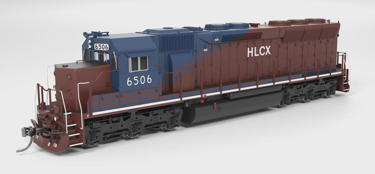 EMD SD45, HLCX 6506, Red &amp; Blue, Paragon4 Sound