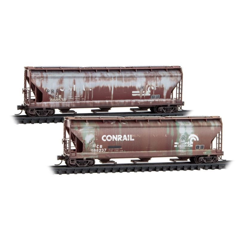 3-Bay Covered HoppersConrail ex-Pennsylvania Weathered 2-Pack
