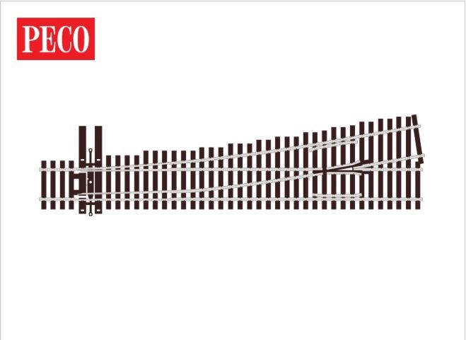 Turnout, 6th Radius, Left Hand, Unifrog