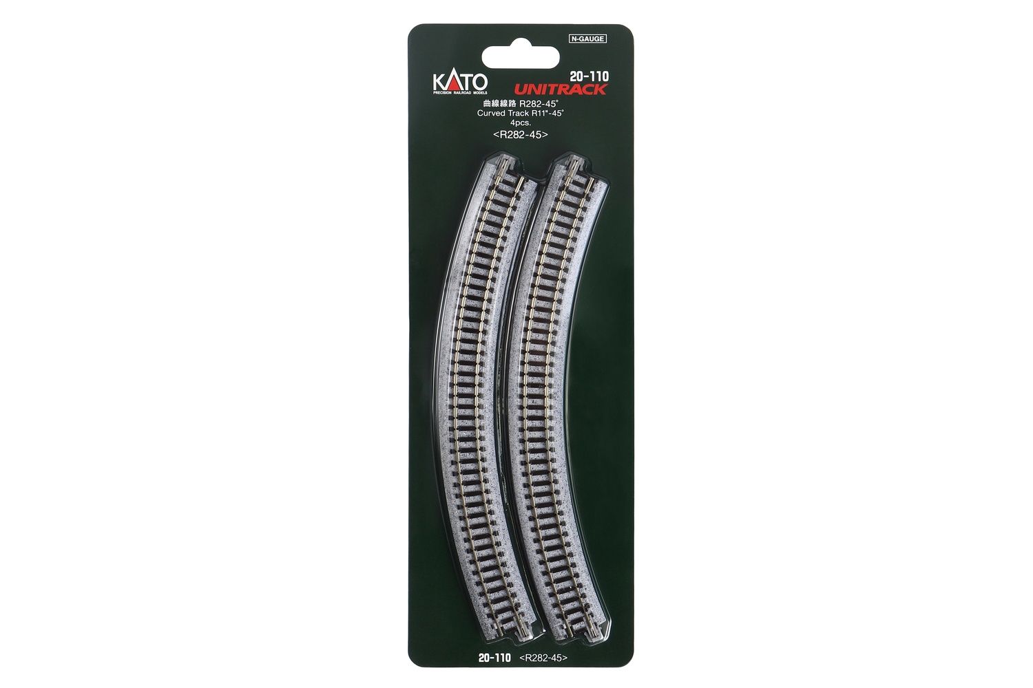R282-45 Curved Track (4 ea) (11-45d)