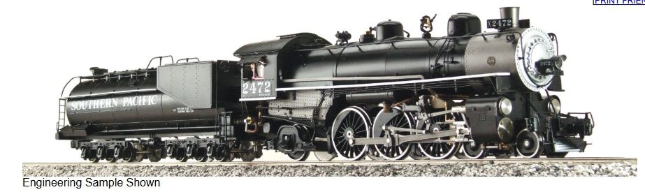 Southern Pacific P-8 Class 4-6-2 Butane Fired Kit, Road Number: 2467
