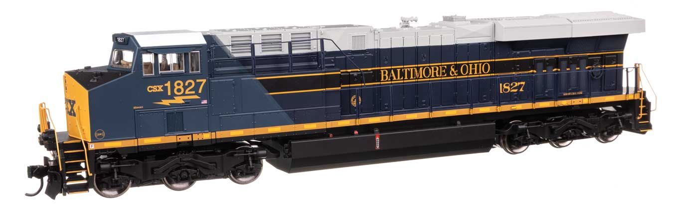ES44AC CSX #1827 (Baltimore &amp; Ohio Heritage) ESU Sound