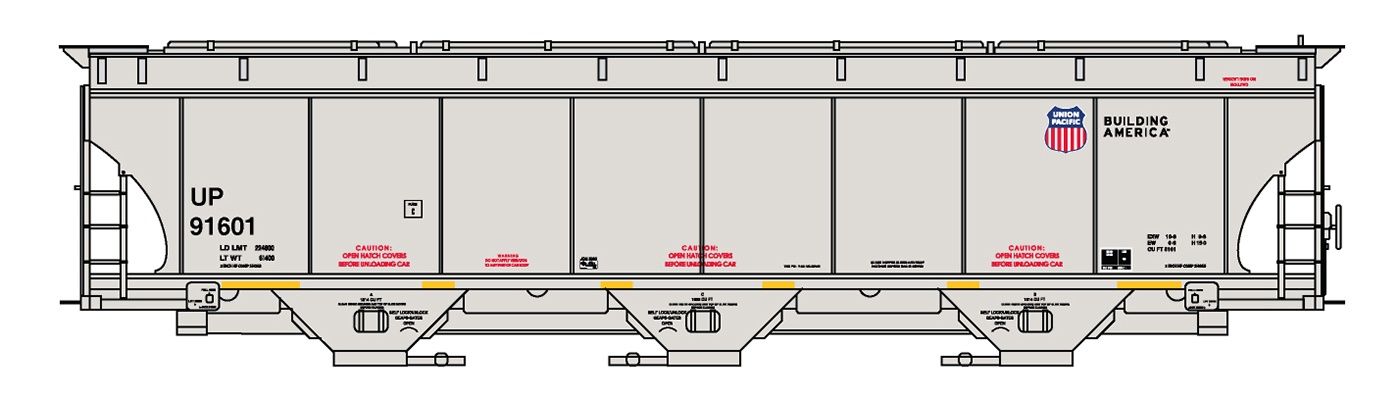 Trinity 5161 Hopper Union Pacific, Road Number: 91601