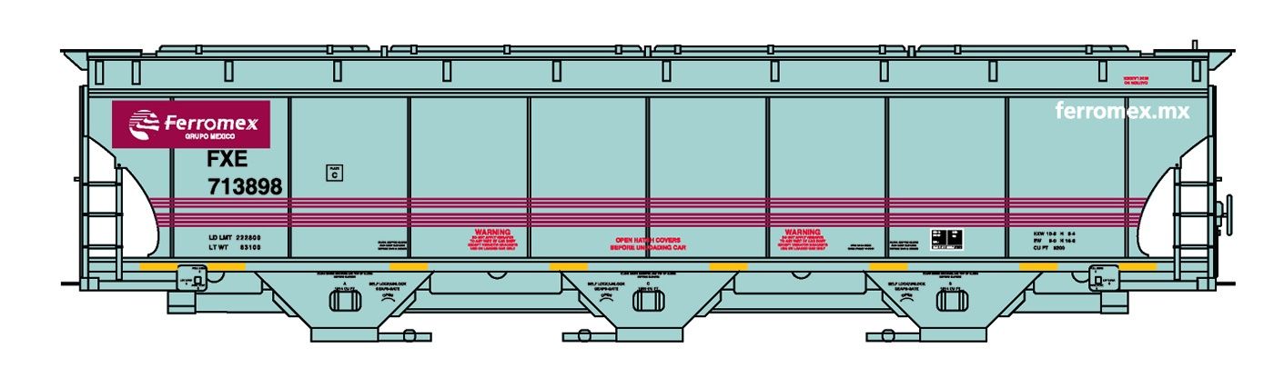 Trinity 5161 Hopper Ferromex, Road Number: 713898