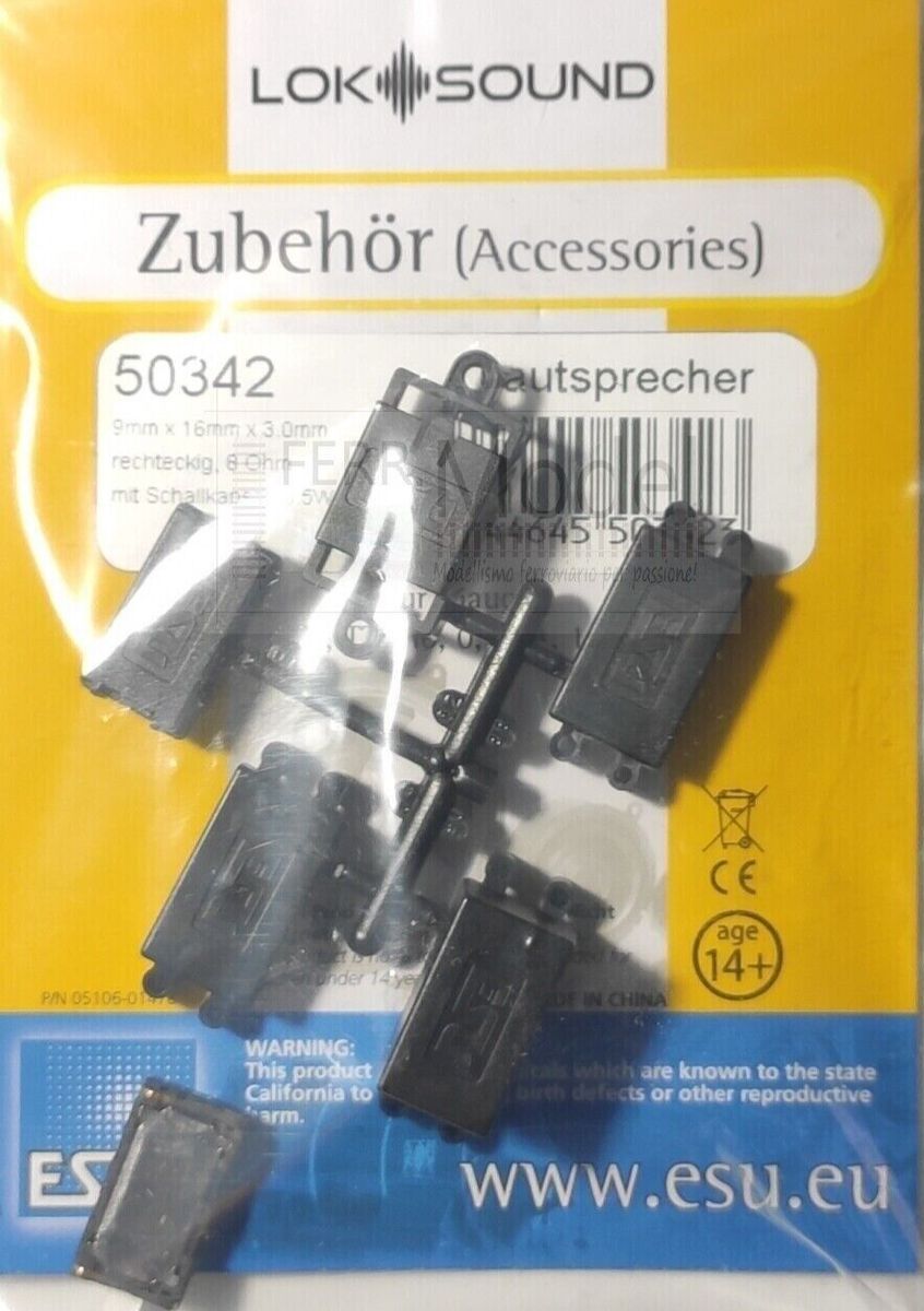 Speaker 9mm x 16mm x 3.0mm, square, 8 Ohm,