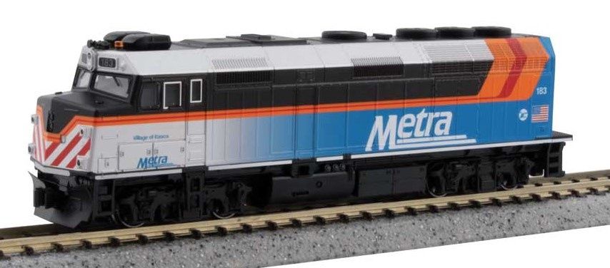 EMD F40PH Commuter Version Locomotive w/ Ditch Lights Metra #183