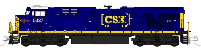 GE ES40DC CSX (Western Maryland) #5327