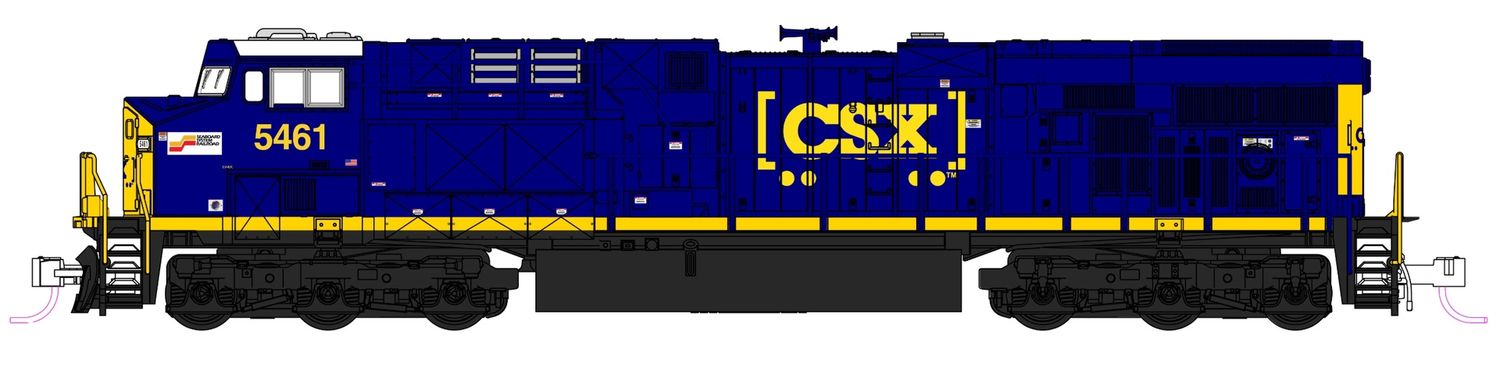 GE ES40DC CSX (Seaboard) CSX #5461
