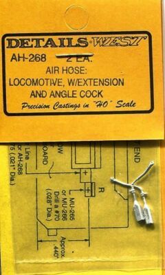 Air Hose Locomotive, w/ extension and angle cock