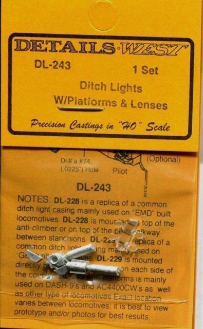 Ditch Lights w/ Lenses Pilot-Top Mount EMD