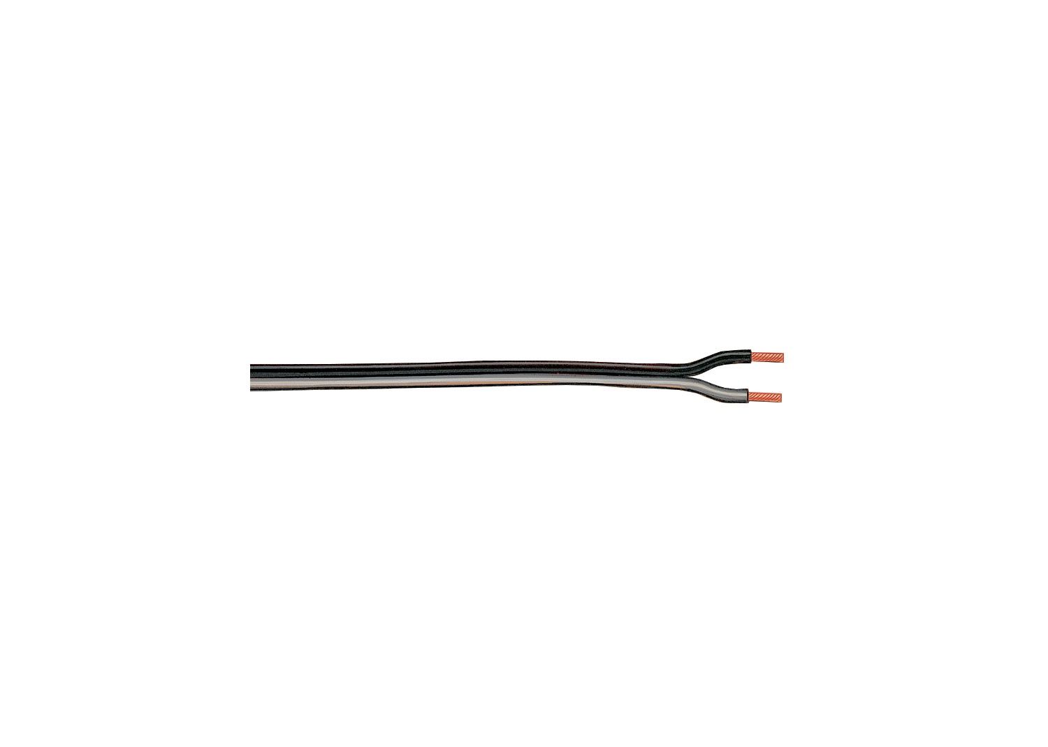 Black/White 2-Conductor Wire, 20 Meters / 65 feet 7 inches