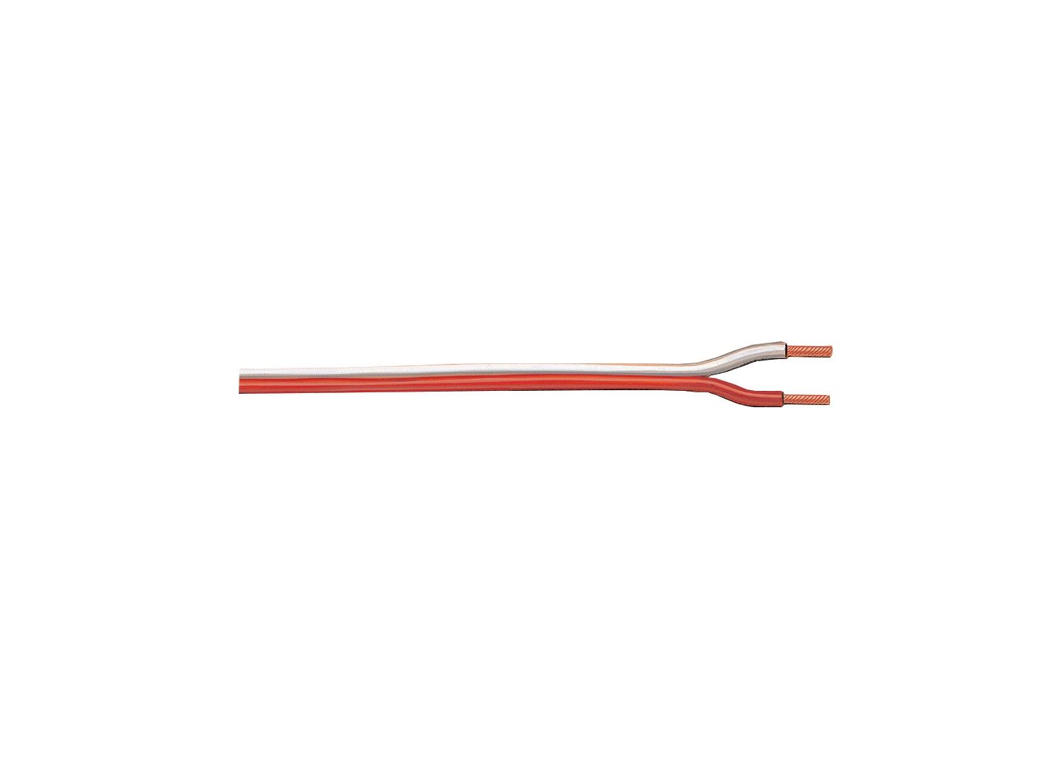 Orange/White 2-Conductor Wire, 20 Meters / 65 feet 7 inches