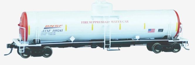 ATSF/BNSF FIRE SUPPRESSION WATER GATC TANK CAR 1995 #189238