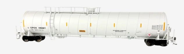 CPCX Toxic Chemical Spiral Tank Car Butadienes Stabalized Non-Orodized, Road Number: 115066