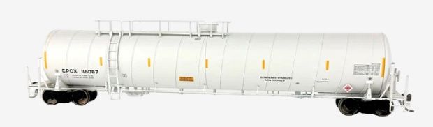 CPCX Toxic Chemical Spiral Tank I-Hexene, Road Number: 115067