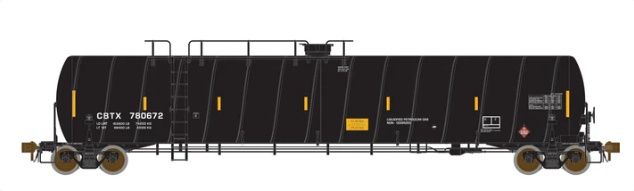 CBTX Liquified Petroleum Tank Car (LPG) Spiral Tank Car, Road Number: 780672