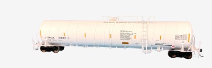 SHQX Liquified Petroleum Gas (LPG) Spiral Tank Car, Road Number: 51672