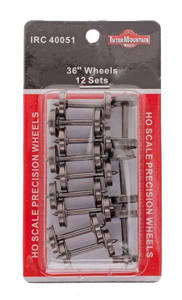36" Wheels (.110" Tread Width) 12 Axles Per Pack
