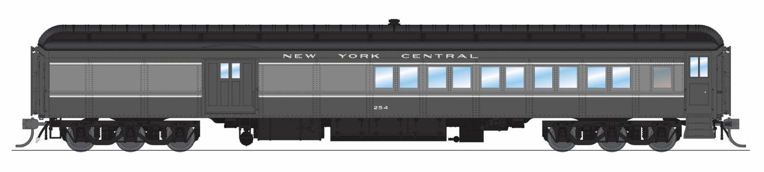 NYC Baggage-Combine Car #254, Two-tone Gray