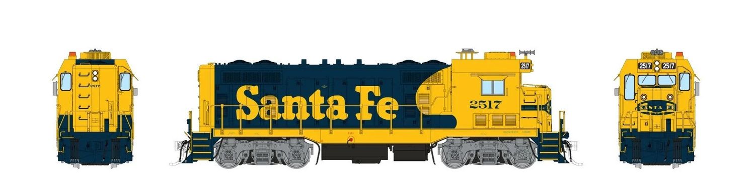 ATSF CF7 w/ Square Cab Yellow Warbonnet: #2517 Sound