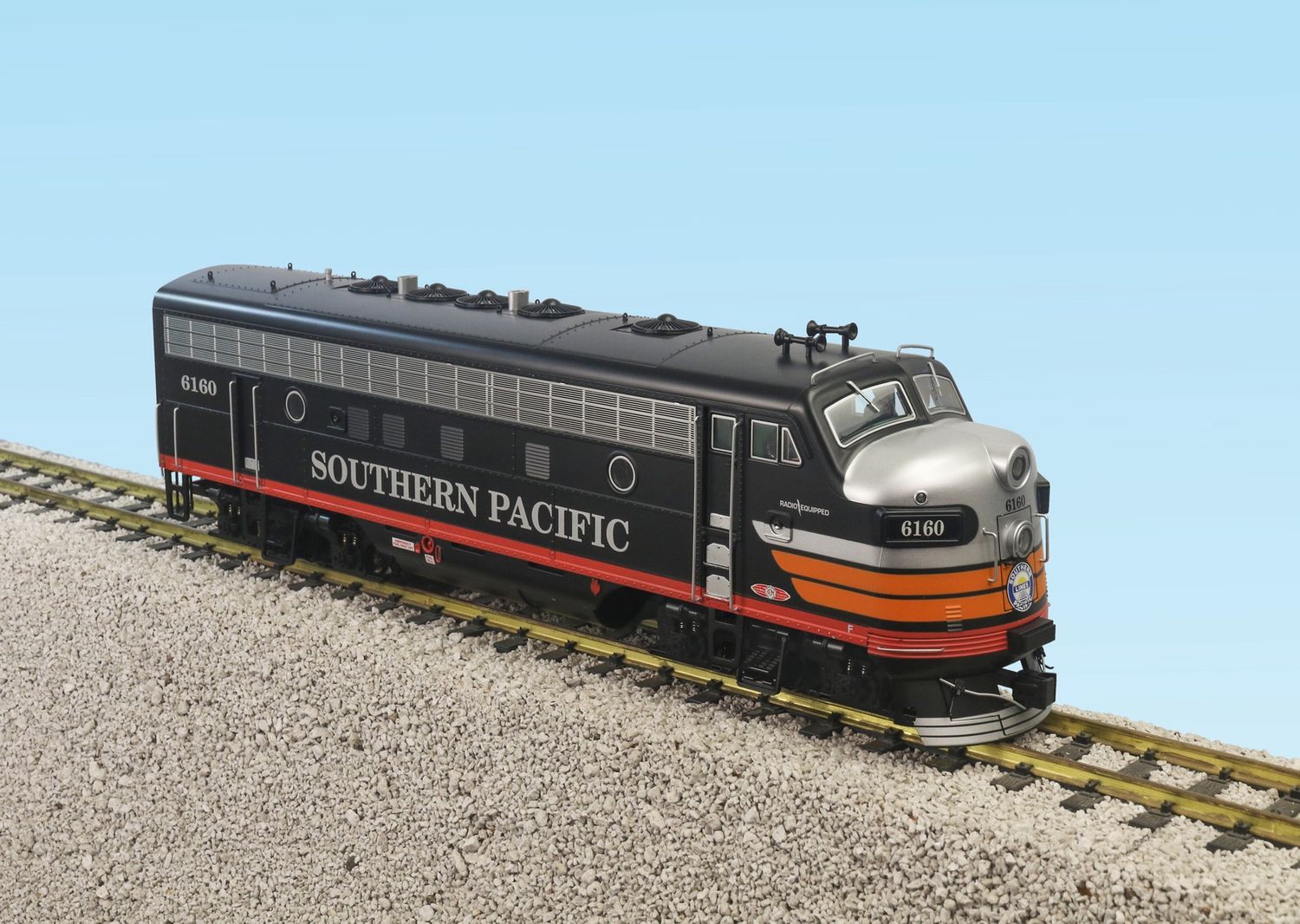 SOUTHERN PACIFIC F7 A UNIT BLACK WIDOW, Road Number: 6159