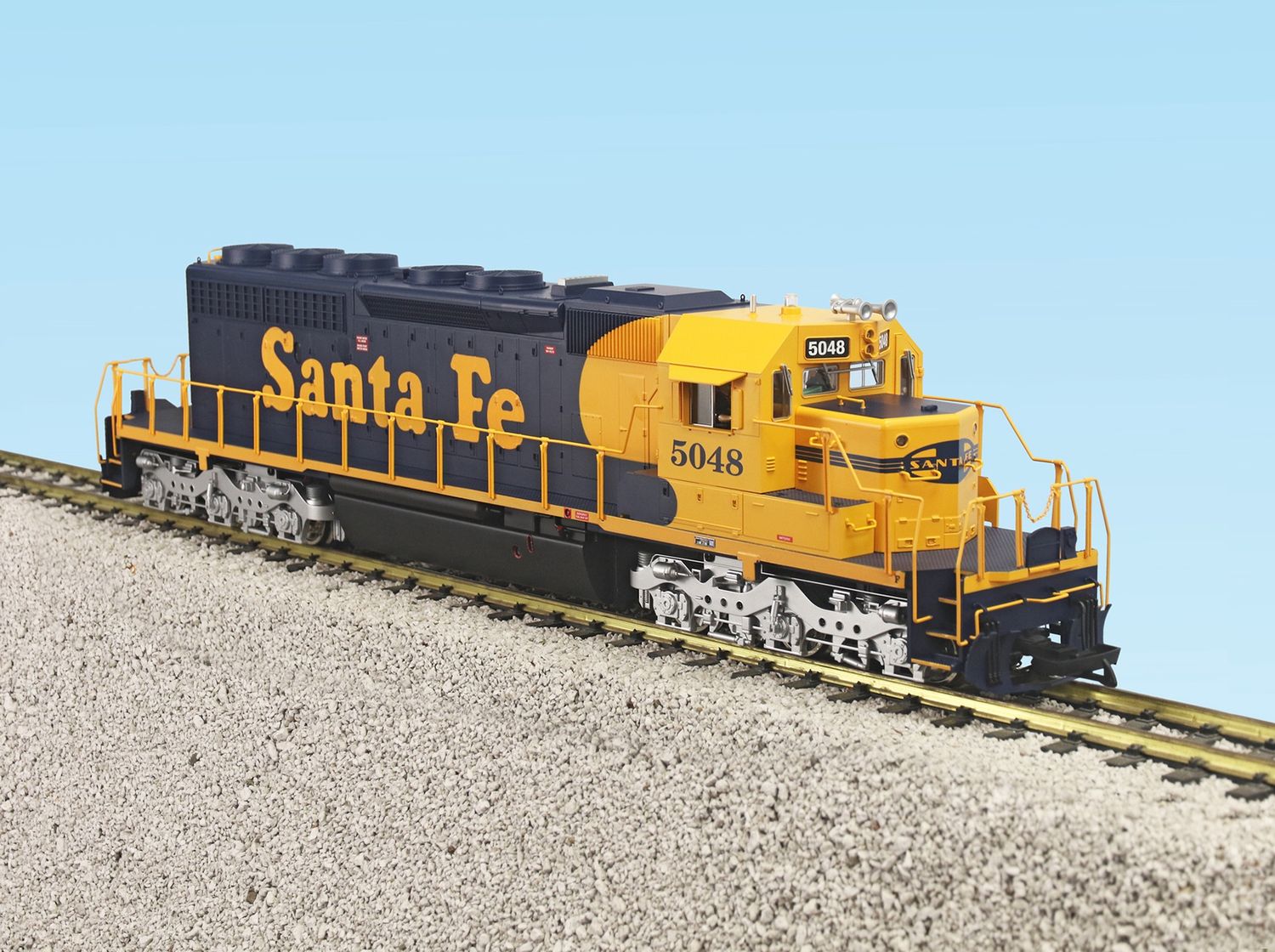 SANTA FE SD40-2 BLUE/YELLOW, Road Number: 5046