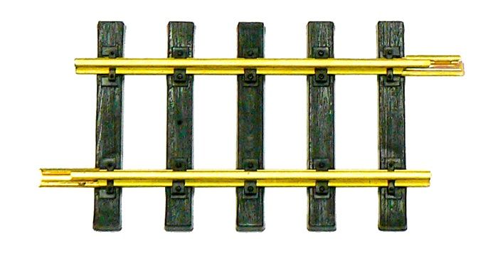 6" STRAIGHT TRACK SOLID BRASS 12 PER BOX