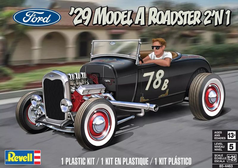 1929 Ford Model A Roadster 1:25 Kit