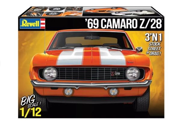 69 Chevy Camaro Z28 3N1 1:12 Kit