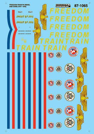 Freedom Train PA Diesel and Passenger Cars (1947 - 1949)