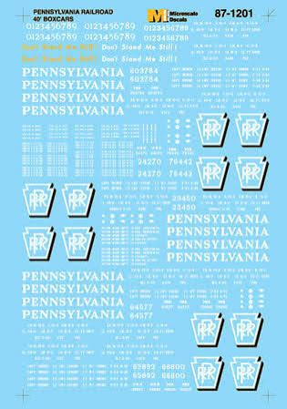 Pennsylvania Railroad 40' Boxcars (1956 - 1960) *set3