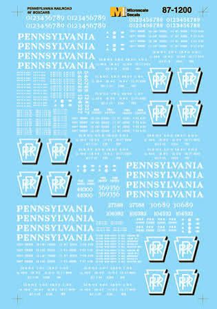 Pennsylvania Railroad 40' Boxcars (1956 - 1960) *set1)