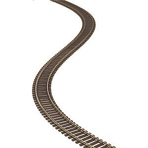 Code 83 Flex Track w/Brown Ties, Quantity: One Piece