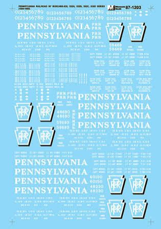 Pennsylvania Railroad 50' Boxcars (1956 - 1960)  Set1