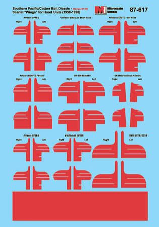 Southern Pacific/Cotton Belt Diesels - Scarlet Nose "Wings" (1958 - 1996)