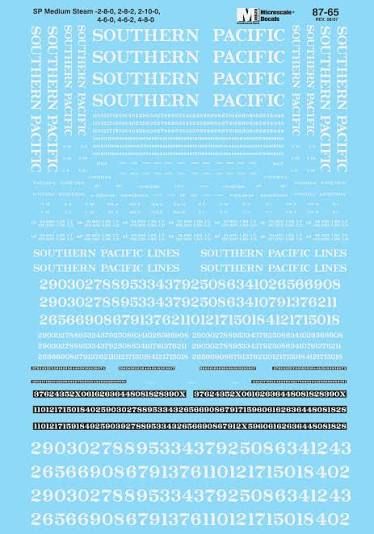 Southern Pacific Steam Locomotives - Medium