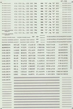 Southern Pacific Golden State Passenger Cars (1947 - 1955)