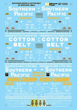 Southern Pacific/Cotton Belt 50' Boxcars (1968+)
