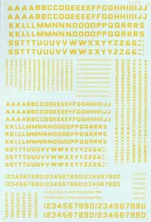 Alphabet &amp; Numbers Block Gothic Gold