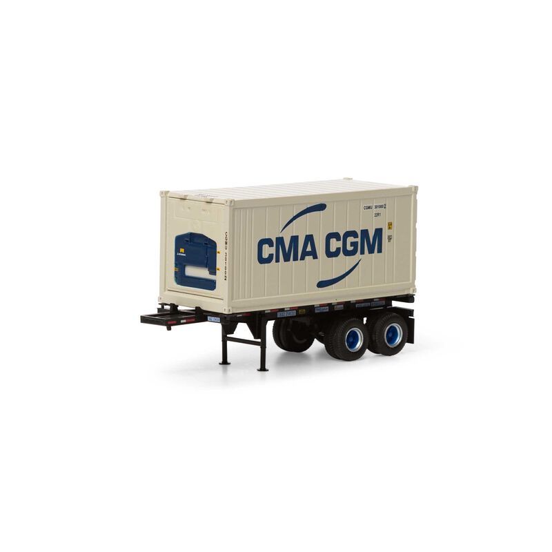 20' Chassis w Reefer Container CMA.CGM